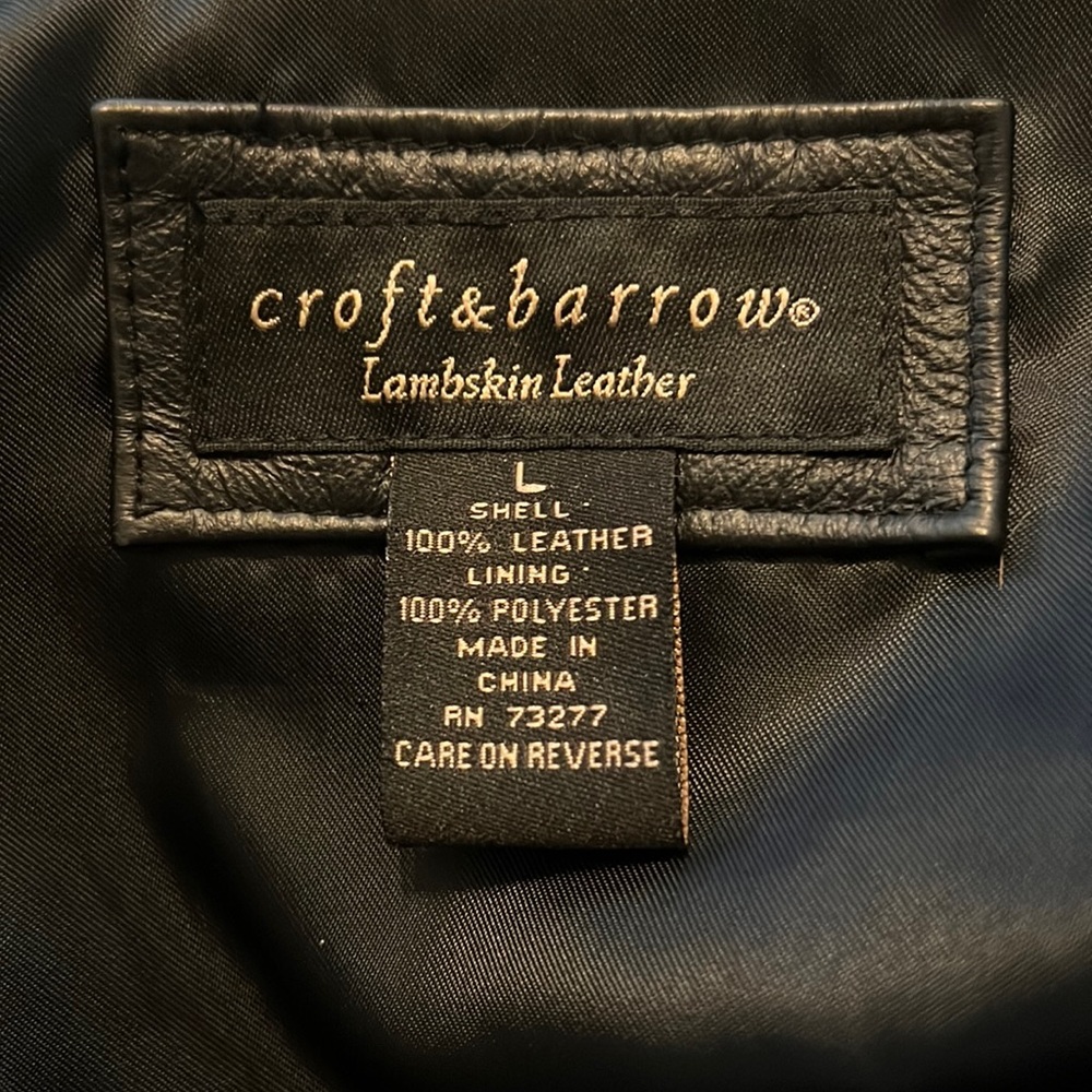 Craft & barrow lamb skin leather